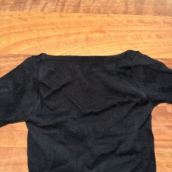 NWT Urban Outfitters Black Ribbed Thong Bodysuit - Picture 4 of 5